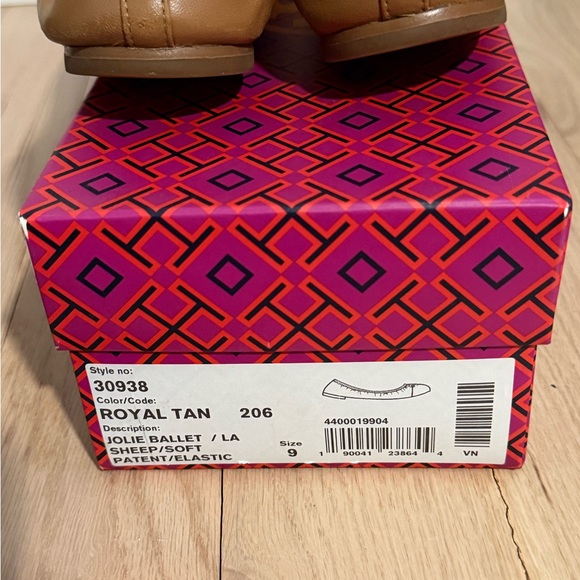 Tory Burch Jolie Ballet Flats Tan Size 9 - Picture 4 of 4